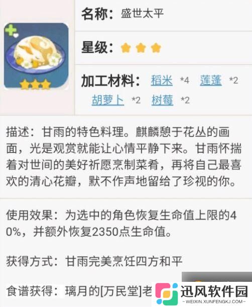 原神八宝饭食谱怎么获得 八宝饭在哪买到