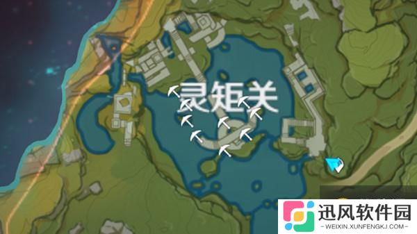 《原神手游》秘宝迷踪灵矩关藏宝地位置 灵矩关藏宝地在哪