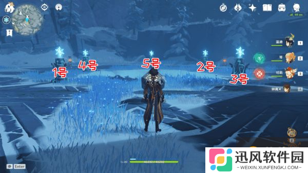 原神  附近冰柱子解谜顺序是怎么样的  雪葬之都近郊冰柱攻略教程分享