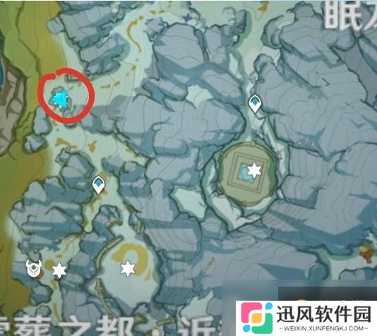 《原神》雪山阴间宝箱具体位置 坐标位置分享