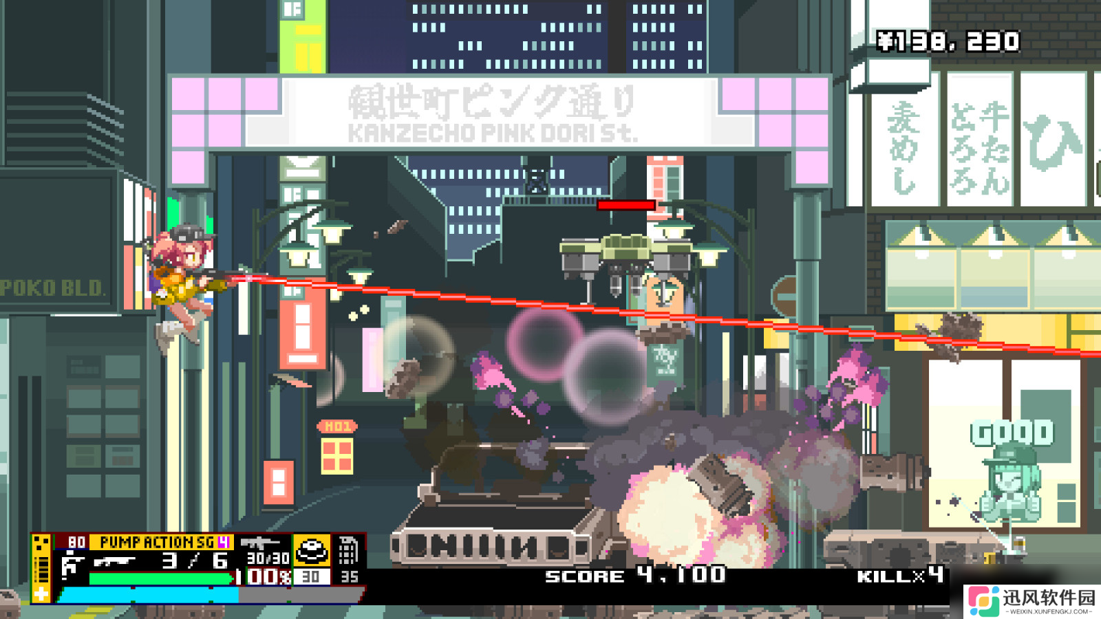 像素风动作射击游戏《Nitro Express》Steam页面上线 明年发售