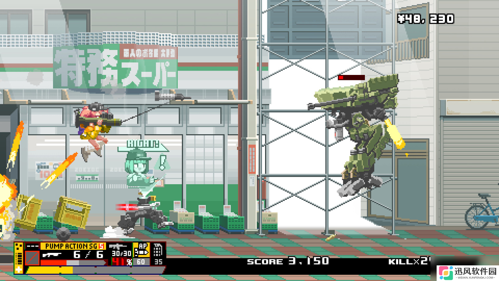 像素风动作射击游戏《Nitro Express》Steam页面上线 明年发售