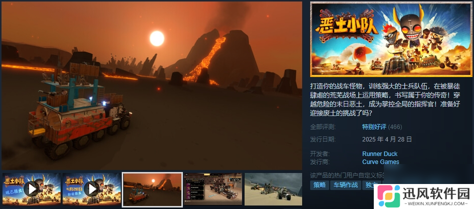 卡通废土风策略战争游戏《恶土小队》现已推出