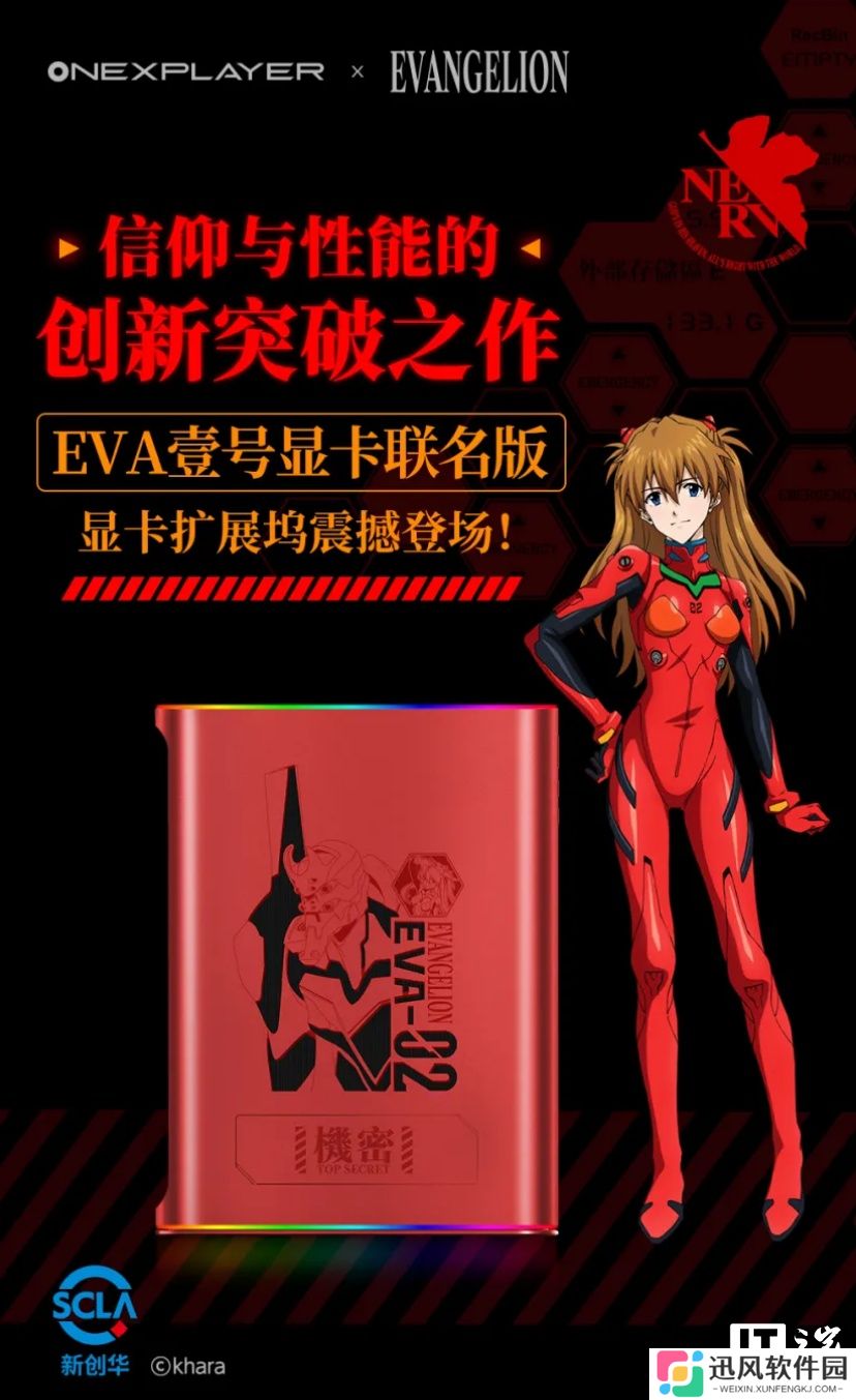 壹号显卡扩展坞 EVA 联名版发布：二号机与明日香元素，6999 元