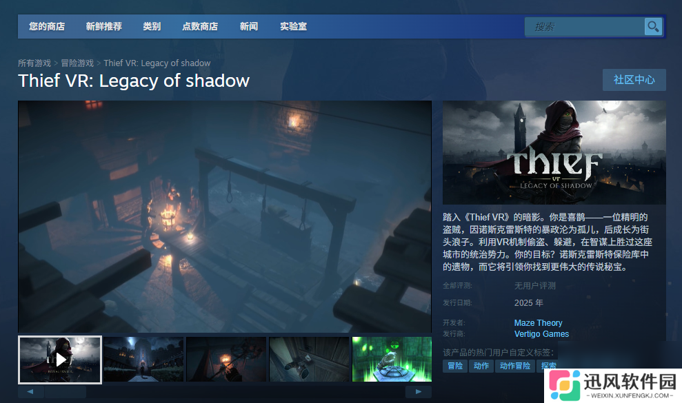 《神偷VR：暗影传承》游戏游玩平台介绍
