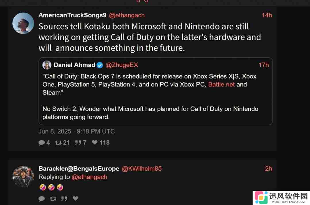 传《使命召唤：黑色行动7》还登陆Switch 2平台