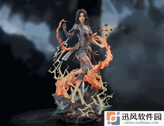 玩家自制《光与影》吕涅模型！火焰雷电特效炸裂