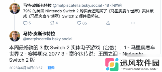 Switch 2首周销量超越PS4 创下美国游戏硬件销售新记录!