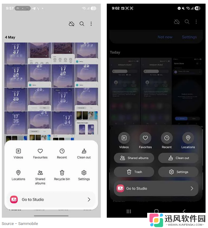 初探三星 One UI 8 界面：模糊 + 磨砂效果，提升 UI 深度感