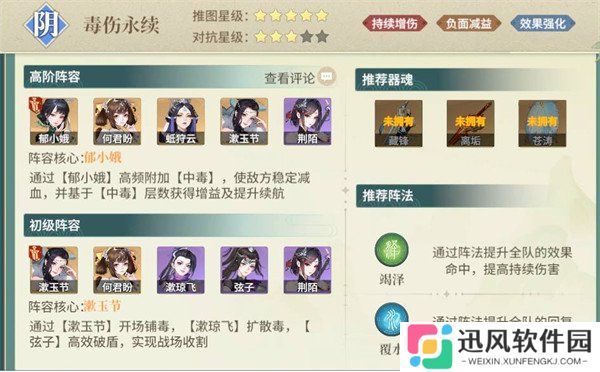 江湖如梦毒队怎么搭配 毒队阵容攻略