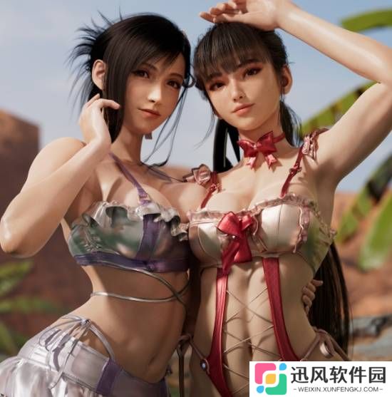 3D区新旧双神合体：蒂法伊芙亲密贴贴！
