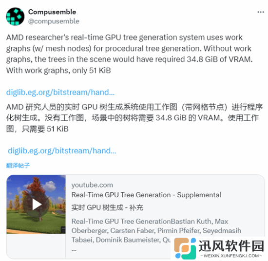 50KB显存实现37GB场景渲染效果！AMD展示黑科技