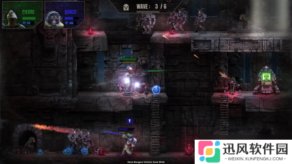 合作平台防御游戏《Xeno Rangers》于7月16日在Steam平台正式发布